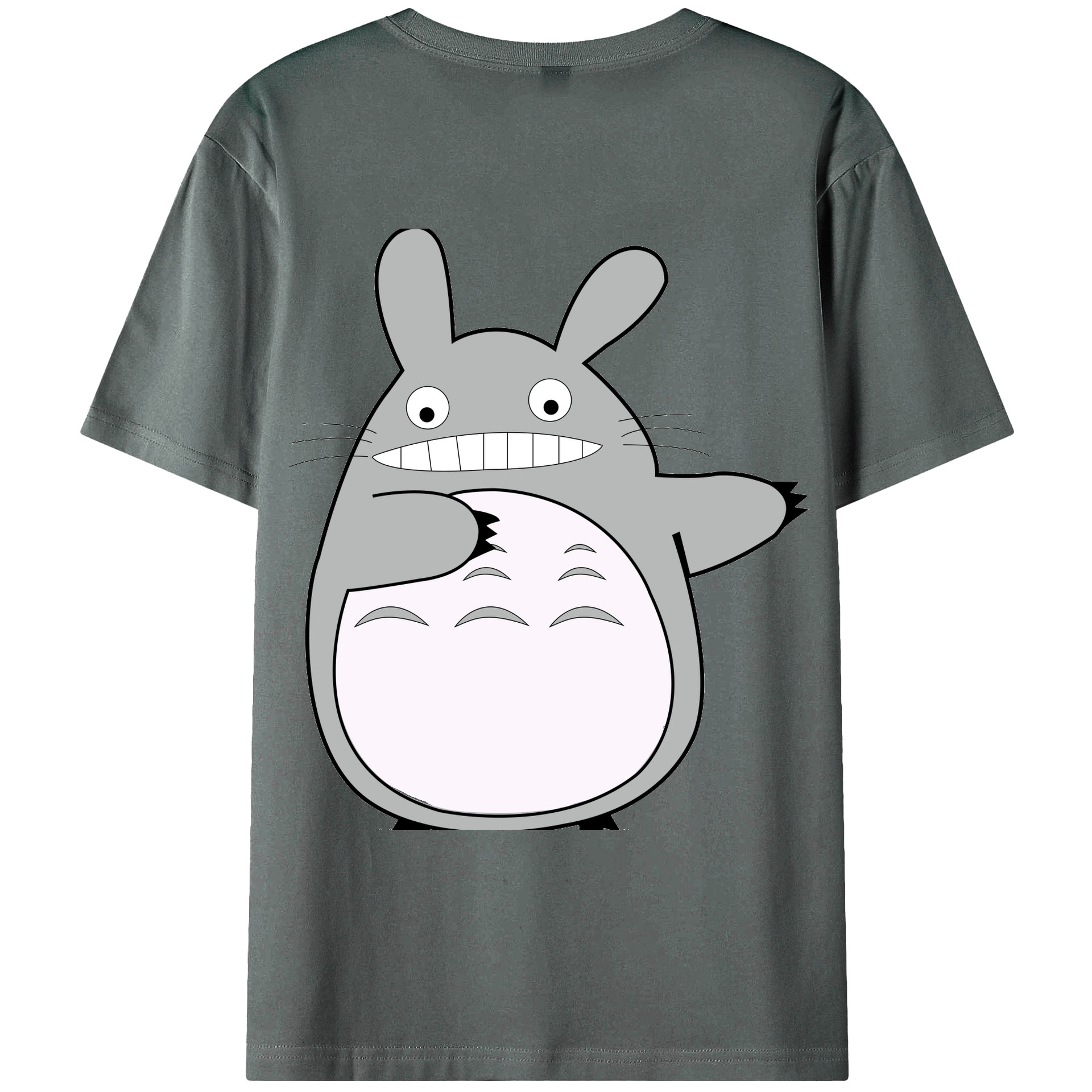 （画像用） となりのトトロ 草壁メイ 草壁サツキ My Neighbor Totoro Satsuki Kusakabe Mei Kusakabe 綿100％ メンズ半袖Tシャツ（バックプリント） 通気性